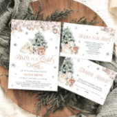 Assiettes En Carton Bébé son froid extérieur rose pâle Bébé Ours polai