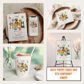 Sachets En Papier Cute Puppy Dogs Boy 5th Birthday Party