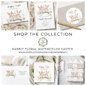 Schattigee konijnenbloem Pasen Feestdagenkaart