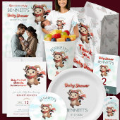 Papier Cadeau Ram Pattern Thank You Baby Shower Wrap