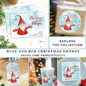 Cartes Pour Fêtes Annuelles Croyez en la magie Gnome Noël unique