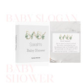 Invitation Baby shower simple pour bébé Slogan