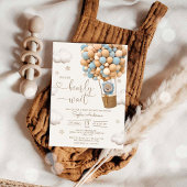 Serviette En Papier Beau Ours Avec Ballons Baby shower Garçon