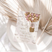 Assiettes En Carton Ours mignon Avec Ballons Baby shower fille