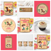 Invitation Super mignonne Cowboy fête d'anniversaire