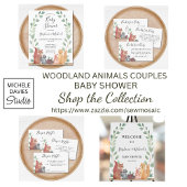 Woodland Animals Couple's Baby shower Welkom Spandoek