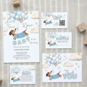 Poster Red White and Blue Floral Favor Table Sign