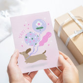 Invitation Personnalisé Dachshund Amour fête d'anniversaire r