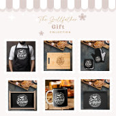 Tablier Père noir blanc personnalisé BBQ Grillfather