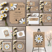 Dainty Daisy Minimalist Craft Baby shower Bedankzakje