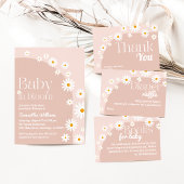 Serviette En Papier Daisy Baby en fleur Boho Girl Baby shower