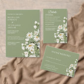 Daisy Wildflower Boho Wedding Menu (Personaliseer de collectie van deze zelfstandige maker.)