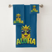 Collection d'ananas Aloha Ensemble de serviettes d (En situation)