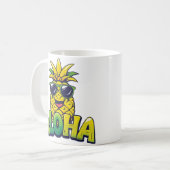 Collection d'ananas Aloha Mug de café Turquoise (Devant gauche)