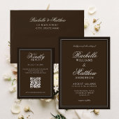 Étiquette de Adresse de Retour de Mariage Élégante