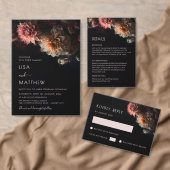 Programme Mariage Fleur de Dahlia Sombre et Sombre (Personnalisez la collection de ce créateur indépendant. )