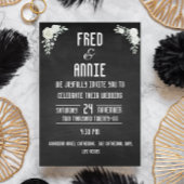 Zwart & Wit Dank u bruiloft Sticker