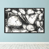 Collection D'Art Mur De Toile De Temps (Insitu (Plancher de Bois))