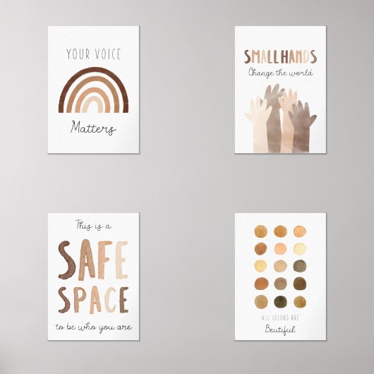 Collection d'art murale de la classe diversité 4 i (Recto)