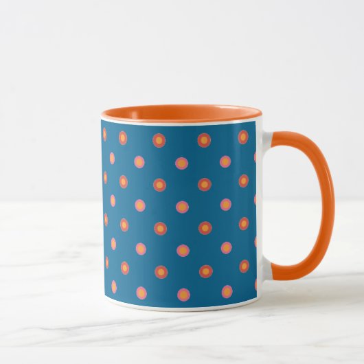 Collection d'art populaire Pois Ringer Coffee Mug (Droite)