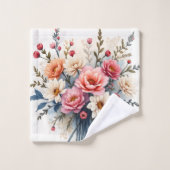 Collection de belles fleurs sauvages modernes de l (Gant de toilette)