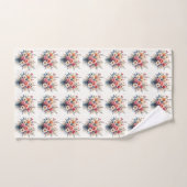 Collection de belles fleurs sauvages modernes de l (Serviette à main)