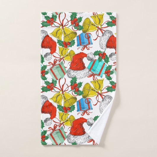 Collection de cadeaux de Noël (Serviette à main)