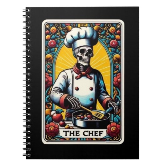Collection de Carnets de carte Tarot Chef (Devant)