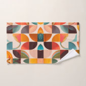 Collection de Carrés Abstraits populaires Retro (Serviette à main)