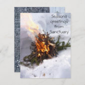 Collection de carte de voeux de Noël de Noël (Devant / Derrière)