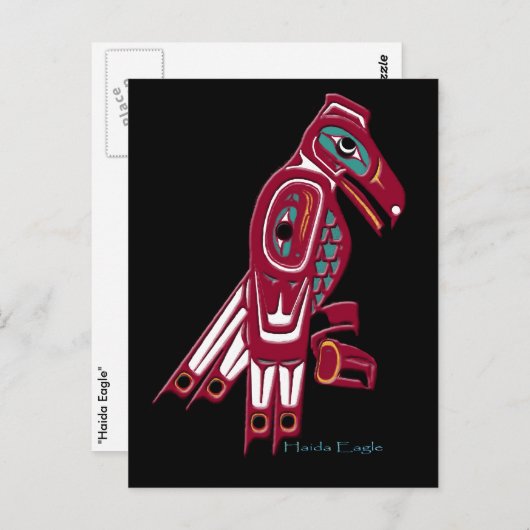 COLLECTION DE CARTE POSTALE HAIDA EAGLE (Devant / Derrière)