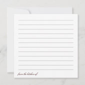 Collection de cartes de commerce de recettes sucré (Dos)