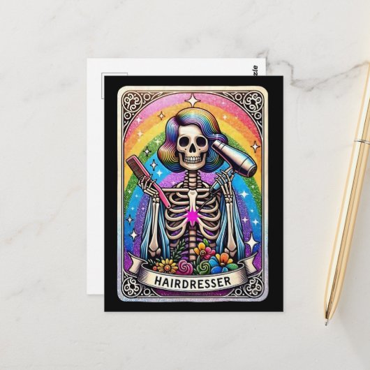Collection de Cartes de Tarot de Coiffeur (Devant/Arrière en situation)