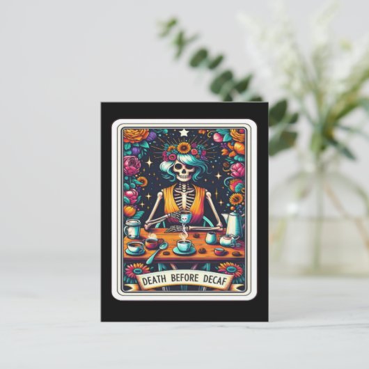 Collection de cartes de tarot Death Before Decaf (Debout devant)