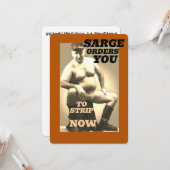 Collection de Cartes de Vœux SARGE MANBOOBS (Devant/Arrière en situation)