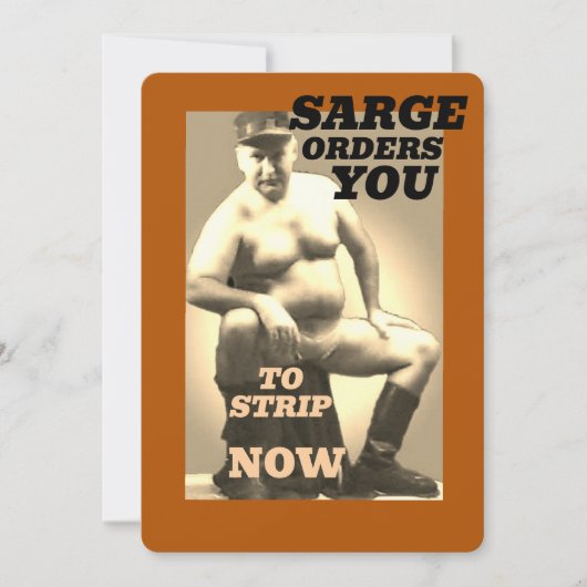 Collection de Cartes de Vœux SARGE MANBOOBS (Devant)