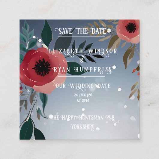 Collection de Cartes d'Invitation de Mariage "Popp (Devant)