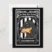 Collection de cartes postales Dachshund (Devant / Derrière)