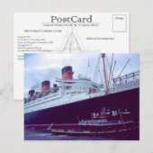 Collection de cartes postales RMS Queen Mary (Devant / Derrière)