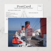 Collection de cartes postales RMS Queen Mary (Devant / Derrière)