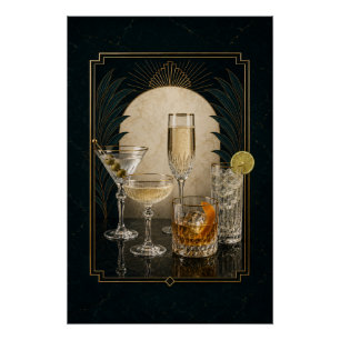 Collection de cocktails Signature Five Affiche Art