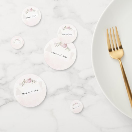 Collection de confettis de table pour mariage aux  (Groupe)