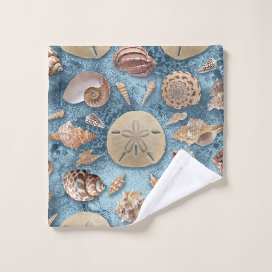 Collection de coquillages (Gant de toilette)