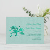 Collection de coquillages - invitations de mariage (Debout devant)