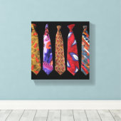 Collection de Cravates Designer sur Toile (Insitu (Plancher de Bois))