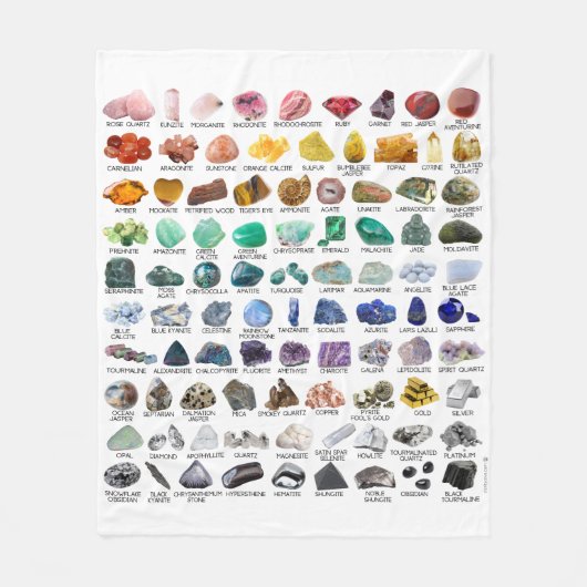 Collection de cristaux arc-en-ciel à couverture en (Devant)