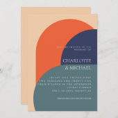 COLLECTION DE FAIRE-PART DE MARIAGE RETRO MODERNES (Devant / Derrière)