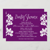 Collection de fleurs | BABY SHOWER | Invitation (Devant / Derrière)