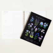 collection de fleurs bleues et violettes peintes à (Devant avec enveloppe)