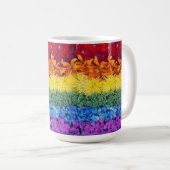 Collection de fleurs LGBTQ Pride Mug (Devant droit)